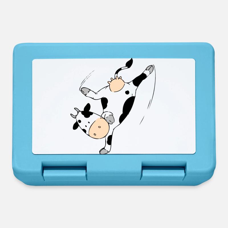 Mooviestars - Breakdancing Cow - Lunchbox - sapphire blue