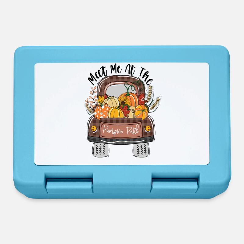 Meet me at Pumpkin Patch - Lunchbox - sapphire blue