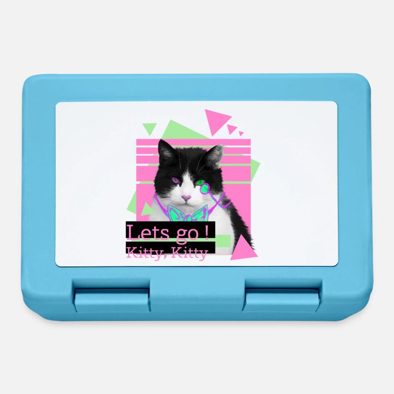 Laisse aller le chaton, le chaton - Boîte à goûter - bleu saphir
