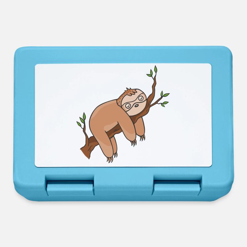 sloth - Lunchbox - sapphire blue