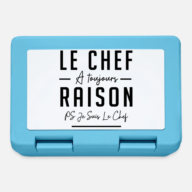 LE CHEF A TOUJOURS RAISON - Boîte à goûter - bleu saphir