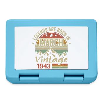 The Legends Were Born in March 1943 Vintage Gift - Lunchbox - sapphire blue - Front