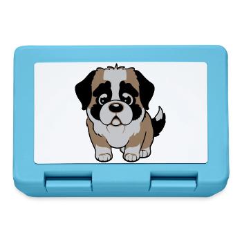 Chien Saint-Bernard - Boîte à goûter - bleu saphir - Devant