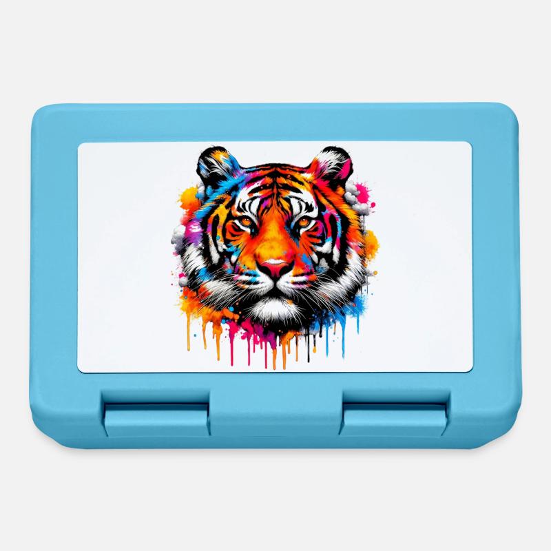 Tiger - Brotdose - Saphirblau