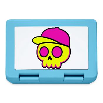 Neon Skull Cap Design - Lunchbox - sapphire blue - Front