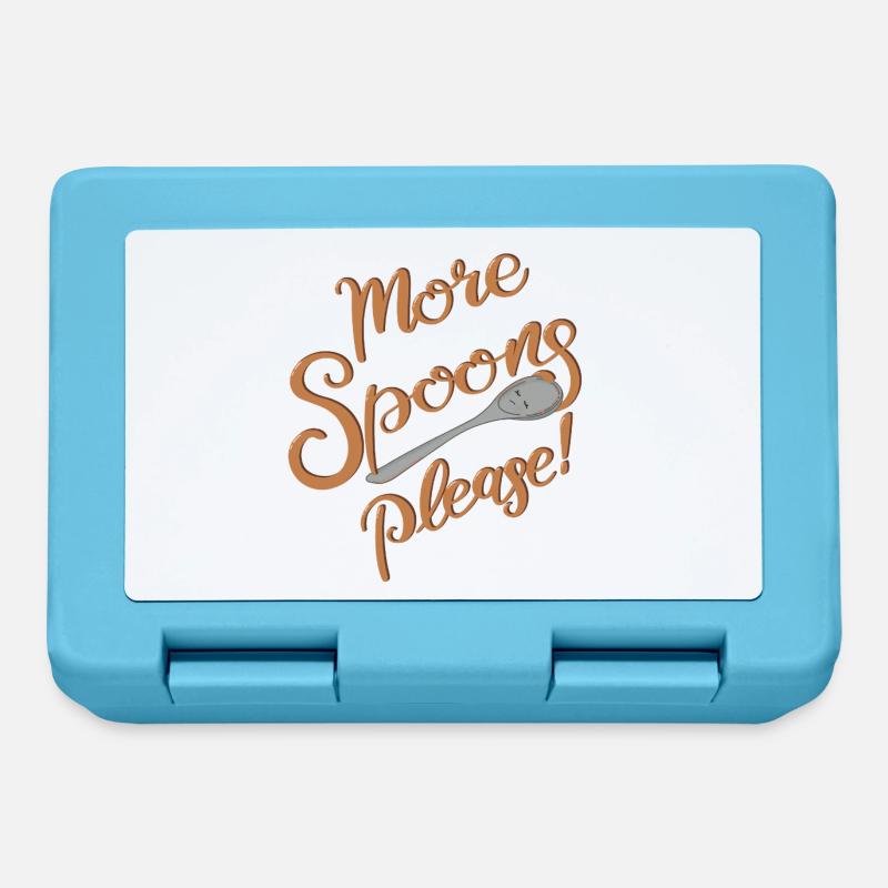More Spoons please! - Lunchbox - sapphire blue