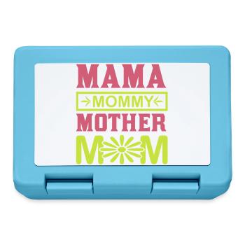 Mama Mommy Mother Mom Cute Motherhood Gift Shirt - Lunchbox - sapphire blue - Front