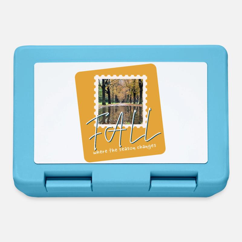 FALL Autumn Trails - Lunchbox - sapphire blue