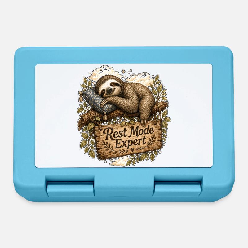 Rest Mode Expert Sloth - Lunchbox - sapphire blue