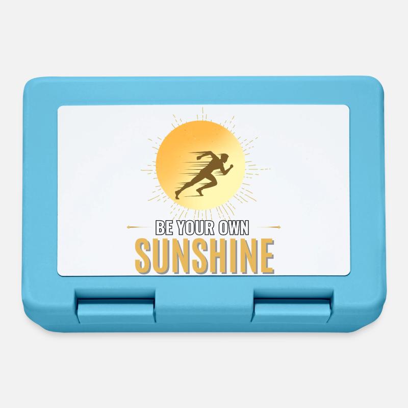 Sei deine eigene Sonnenschein-Laufmotivation - Brotdose - Saphirblau