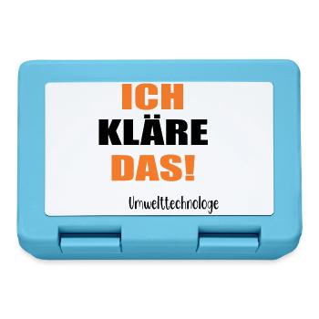 Umwelttechnologe Abwasser - Brotdose - Saphirblau - Vorne