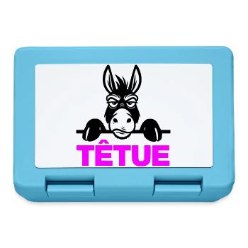 Hartnäckig - Brotdose - Saphirblau - Vorne