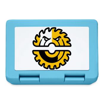 Circular Saw Mascot Logo - Lunchbox - sapphire blue - Front