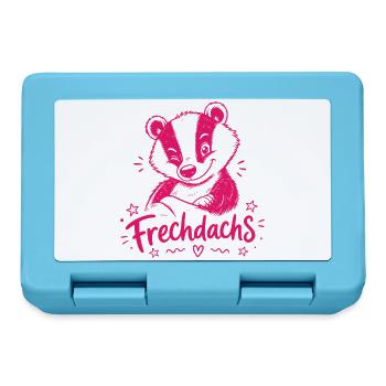 Frechdachs Dachs frech Augenzwinkern - Brotdose - Saphirblau - Vorne
