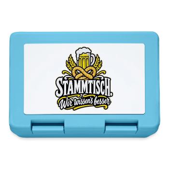 Stammtisch Wir wissens besser - Brotdose - Saphirblau - Vorne