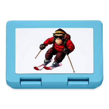 Ski Chimp - Brotdose - Saphirblau - Vorne