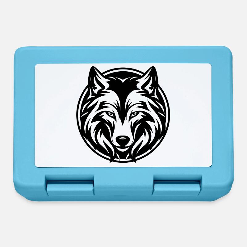 Wolf - Brotdose - Saphirblau