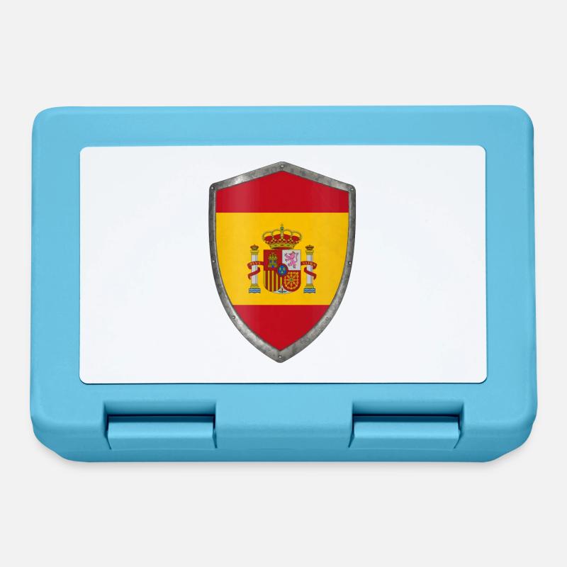 shield flag spain spain - Lunchbox - sapphire blue