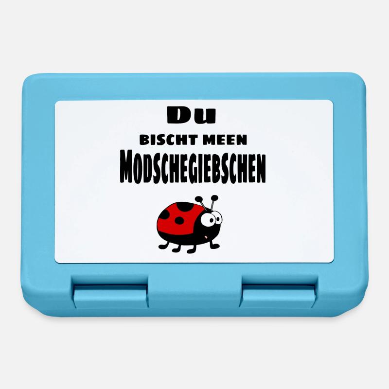 Modschegiebschen - sächsisch - Brotdose - Saphirblau