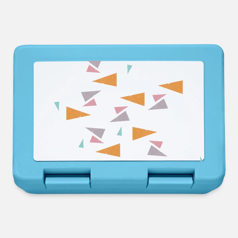 Pattern Mint - Lunchbox - sapphire blue