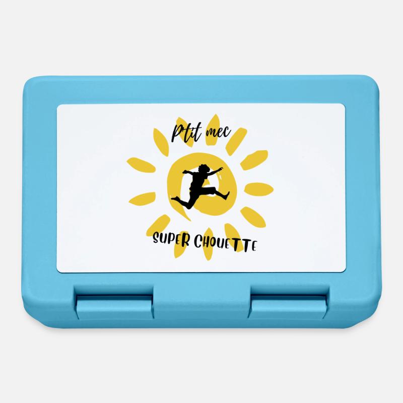 P'tit mec super chouette - Boîte à goûter - bleu saphir