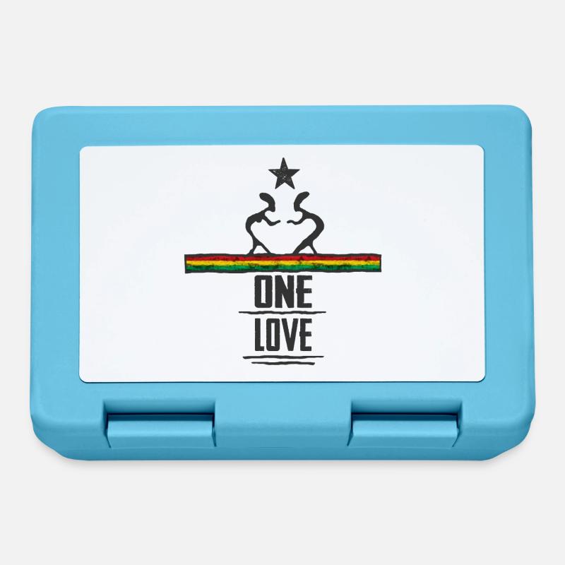 one love reggae - Boîte à goûter - bleu saphir