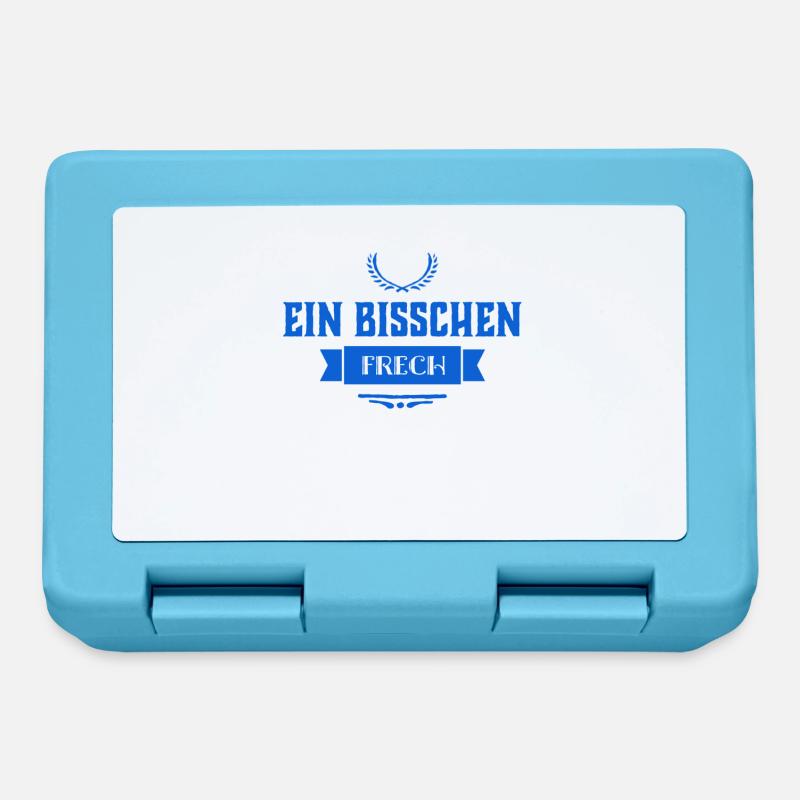 manchmal bin ich frech - Brotdose - Saphirblau