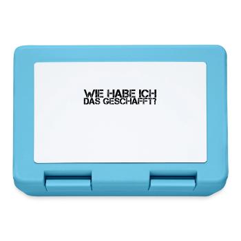 wie habe ich das geschafft? - Brotdose - Saphirblau - Vorne