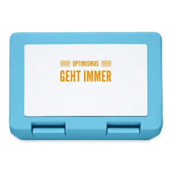 Optimismus ist mein Ding - Brotdose - Saphirblau - Vorne