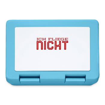 Flugangst - Brotdose - Saphirblau - Vorne