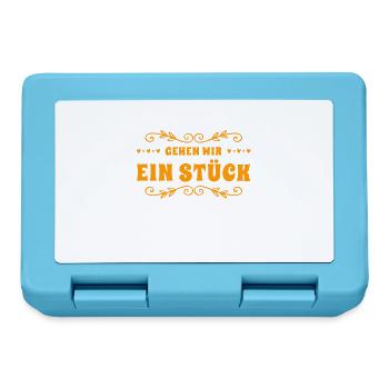 lass uns ein Stück gehen - Brotdose - Saphirblau - Vorne