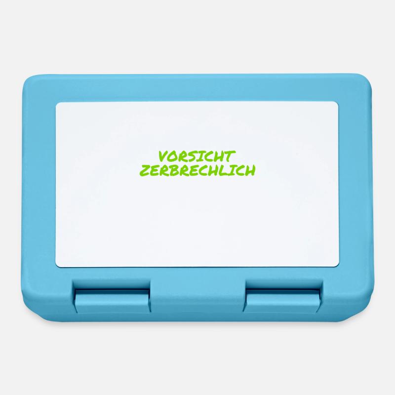 ich bin zerbrechlich - Brotdose - Saphirblau