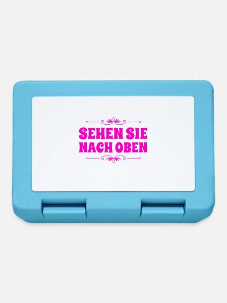 der Blick in die Höhe - Brotdose - Saphirblau
