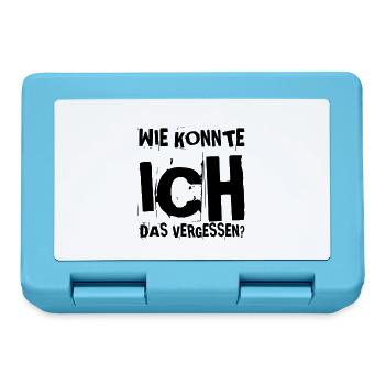 wie konnte ich das vergessen? - Brotdose - Saphirblau - Vorne