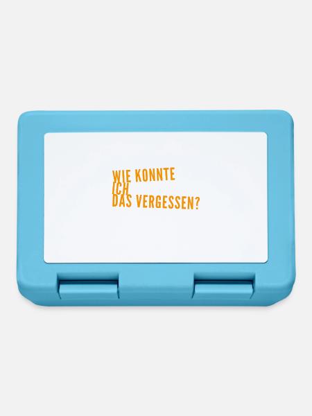 ich bin verwirrt - Brotdose - Saphirblau