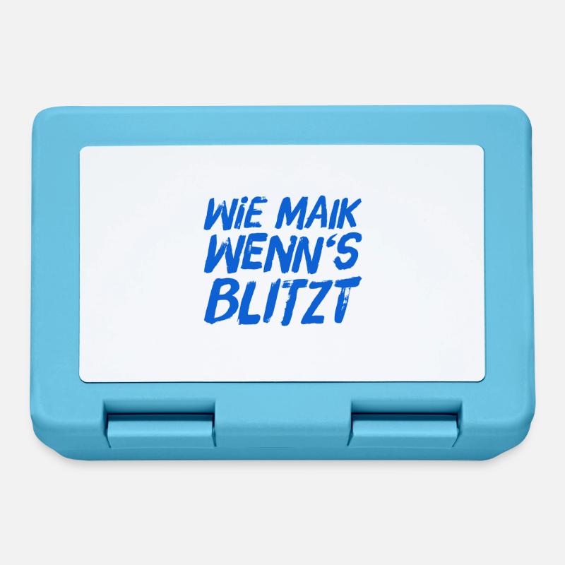 wenn der Blitz einschlägt - Brotdose - Saphirblau
