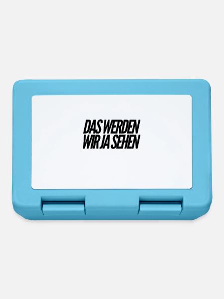 kucken wir mal - Brotdose - Saphirblau