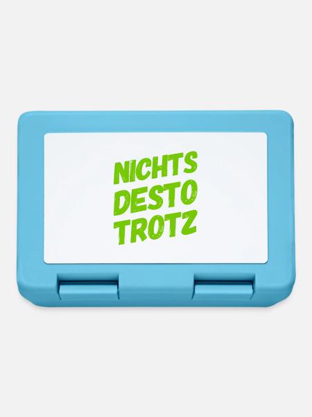allem zum Trotz - Brotdose - Saphirblau