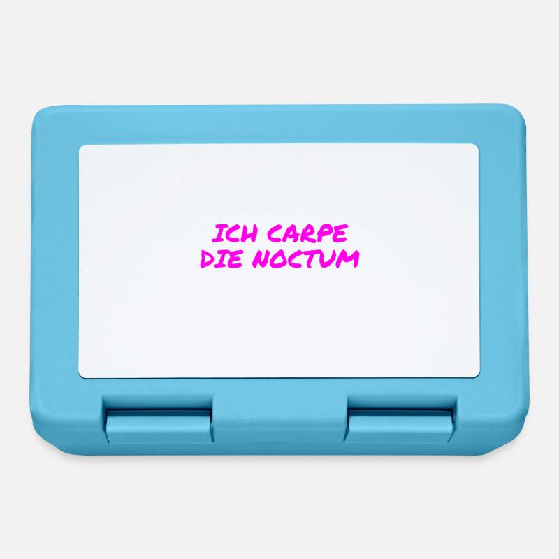 vor dir steht eine Nachteule - Brotdose - Saphirblau