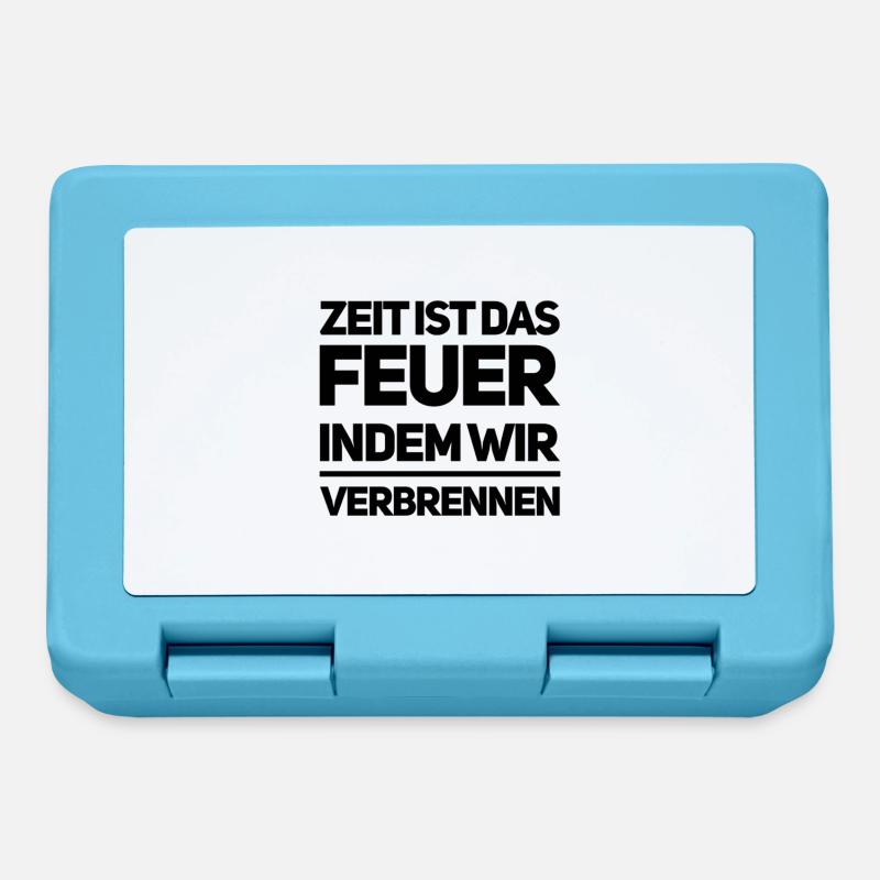 Leben heißt Vergänglichkeit - Brotdose - Saphirblau