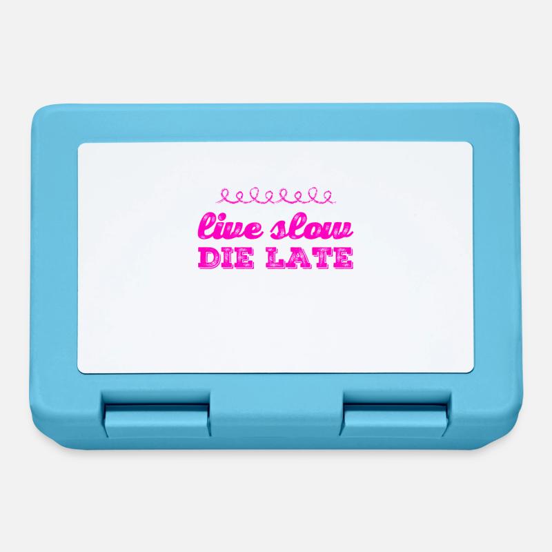 ich mache langsam - Brotdose - Saphirblau
