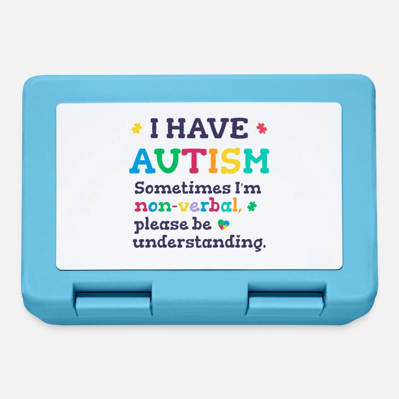 Non-verbal Autism - Lunchbox - sapphire blue