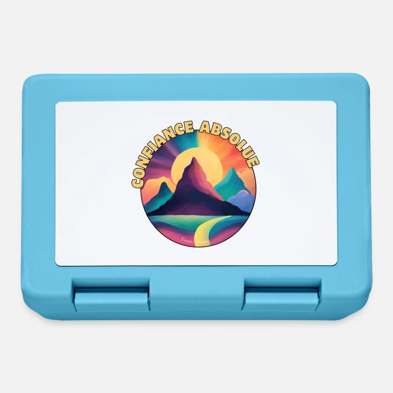 Absolute Trust Regenbogenberge - Brotdose - Saphirblau