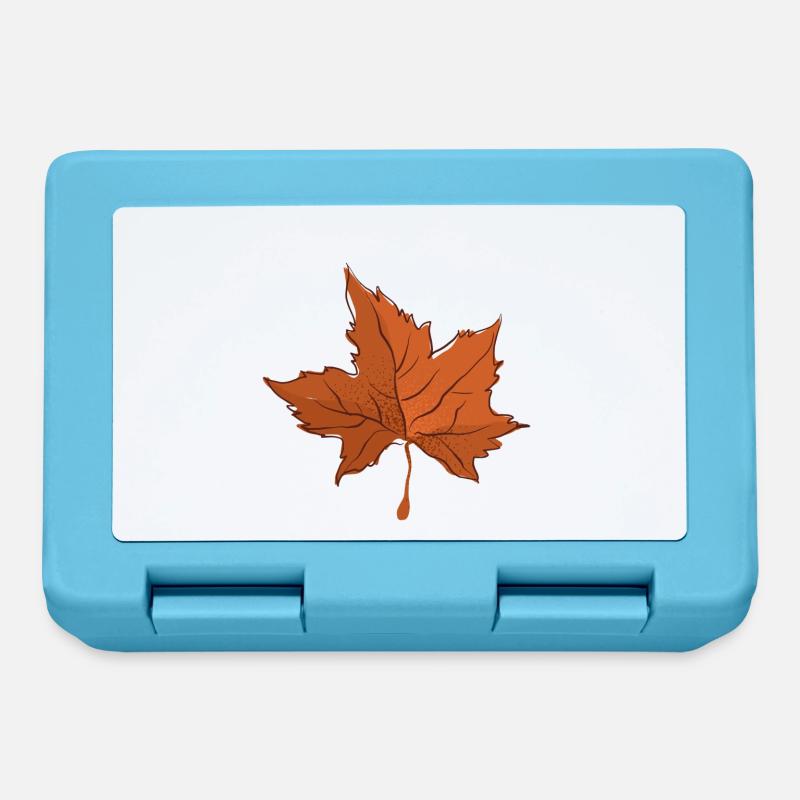 Feuille d’automne Feuille d’automne - Boîte à goûter - bleu saphir