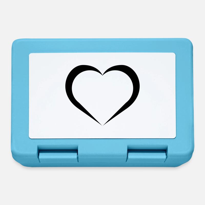 heart - Boîte à goûter - bleu saphir