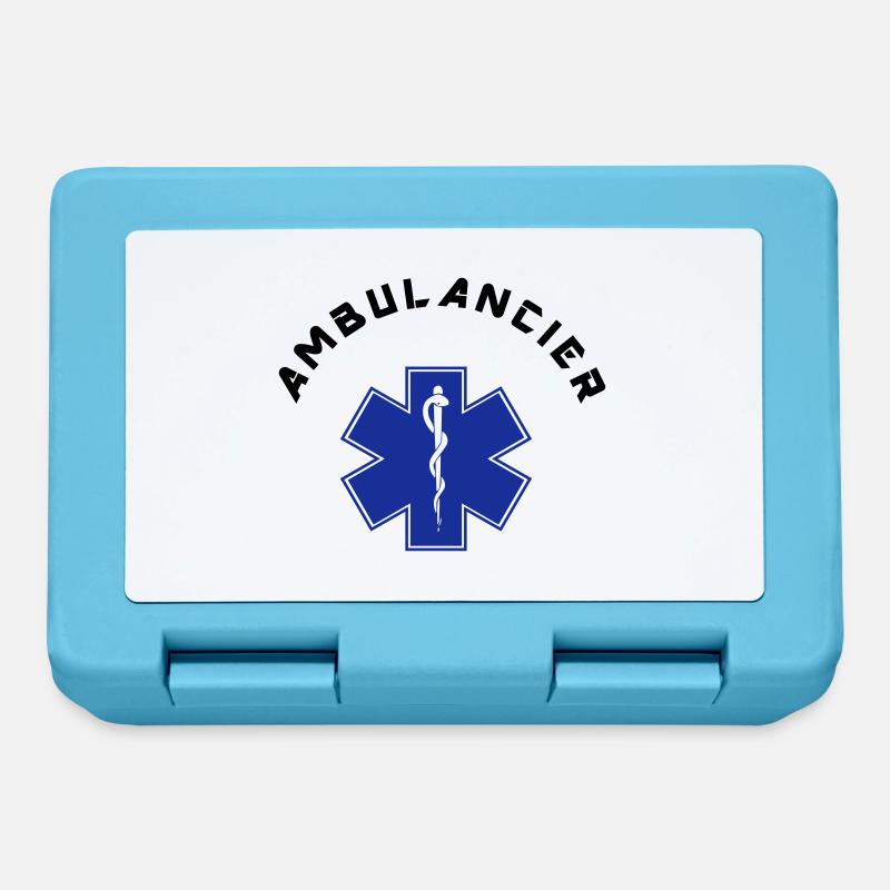 ambulancier logo - Boîte à goûter - bleu saphir