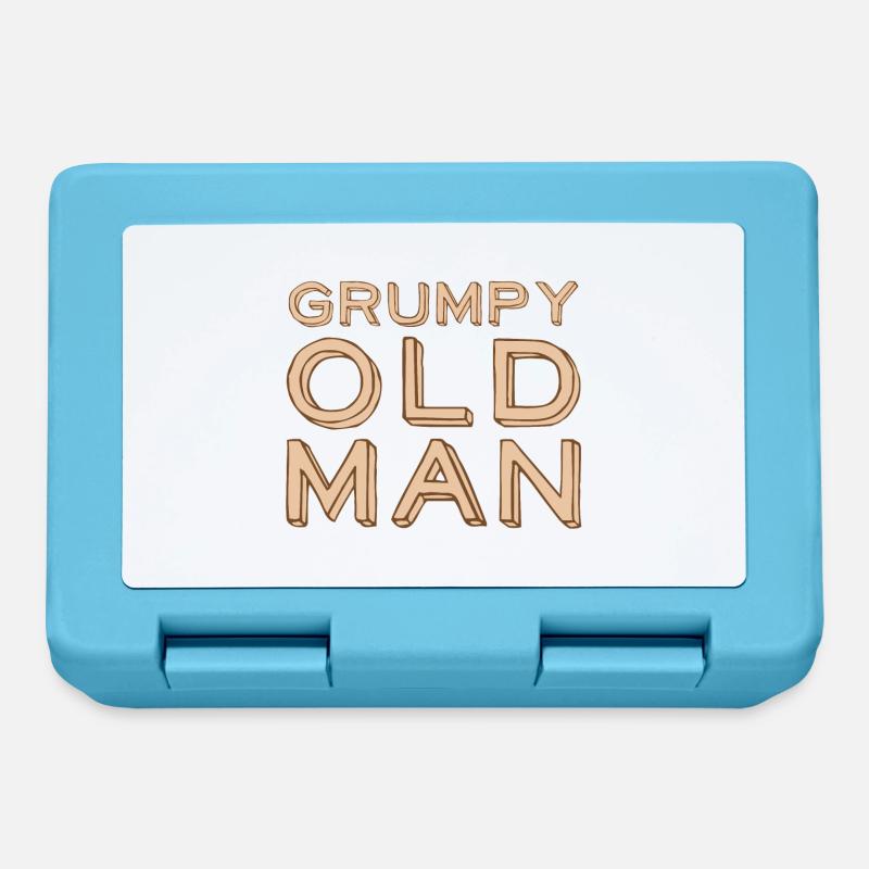 Grumpy old man - Lunchbox - sapphire blue
