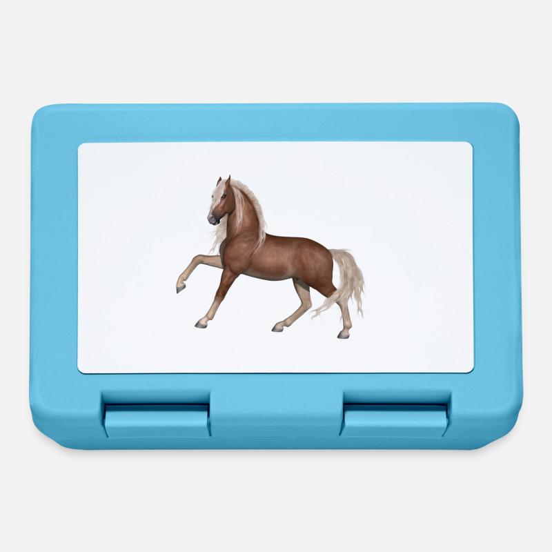 Cheval - Boîte à goûter - bleu saphir