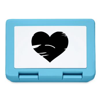 I love Brasil - Brazil flag heart - Lunchbox - sapphire blue - Front