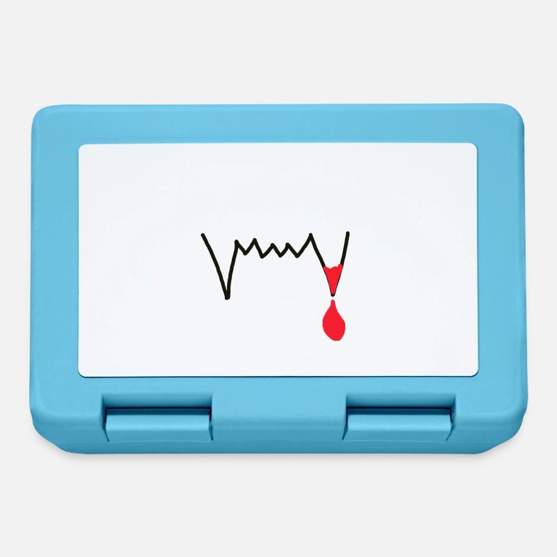 Vampire teeth Vampire bite Vampire - Lunchbox - sapphire blue